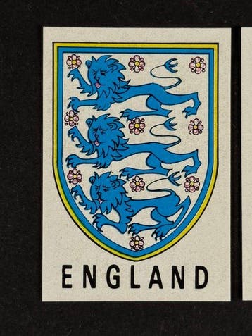 1970 Panini Mexico 70 World Cup, - Badge & Flag: England - 2