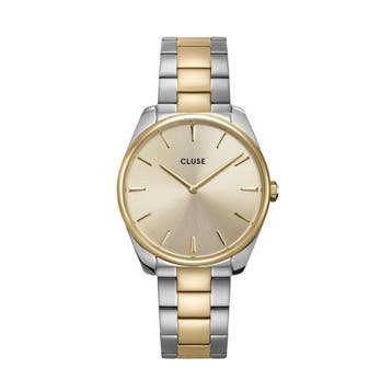 Cluse Horloge  multi Féroce Steel Bicolour (Horloges, Mode), Verzenden, Nieuw
