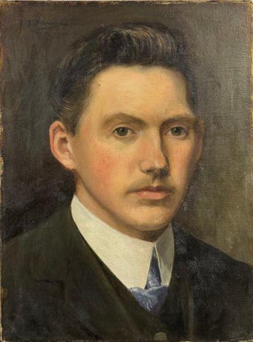 J. Patrick Downie (1854-1945) - Ritratto di giovane elegante