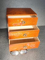 Ladekast - Hout, Gouden Makie () – Klematis,