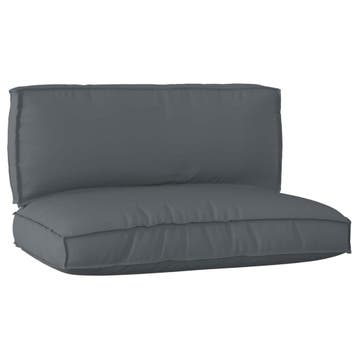 vidaXL Pallet Kussen Set Oxford Stof Antraciet 120 x 80 x 52, Huis en Inrichting, Verzenden, Nieuw