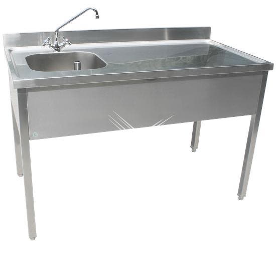 Rvs cheftafel zonder bodemschap 1800x700x900 mm (spoelbak li, Articles professionnels, Horeca | Mobilier & Aménagement, Envoi