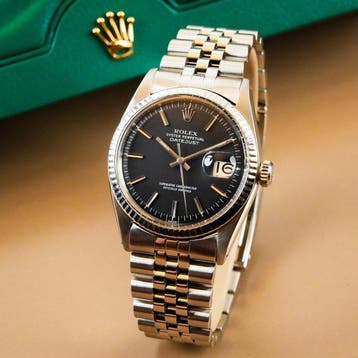 Rolex - Datejust 36 Jubile Black Dial - 1603 - Heren -
