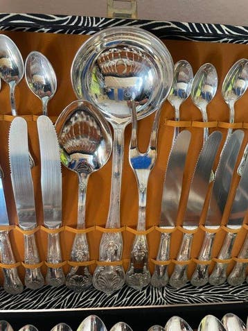 Ménagère pour 12 personnes (51) - Acier, Plaqué(e) argent