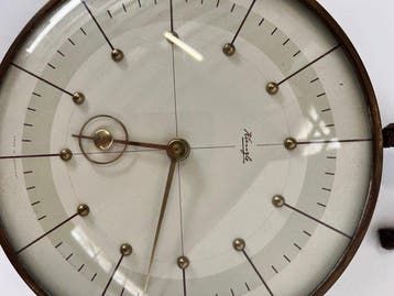 Wandklok - kienzle - Messing - 1950-1960