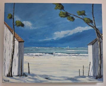 Cyril Beaufils (XX) - Les cabines de plage