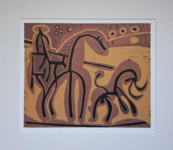 Pablo Picasso (1881-1973), daprès - Picador et Taureau, Antiek en Kunst, Antiek | Overige Antiek