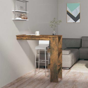 vidaXL Bartafel wandgemonteerd 102x45x103,5 cm bewerkt hout, Verzenden, Nieuw