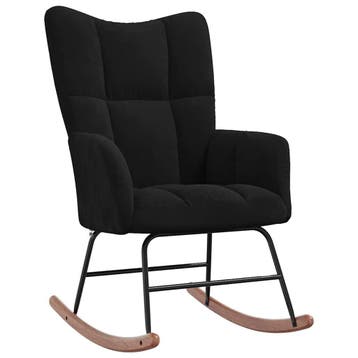 Schommelstoel zwart | Tweede kansje | OP = OP, Modern, chique en elegant, Verzenden, 75 tot 100 cm, Zo goed als nieuw