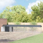 vidaXL Vogelkooi Antraciet 844 x 103 x 142 cm Gegevens staal, Verzenden, Nieuw