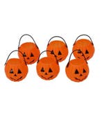 Halloween Pompoen Bakjes 7cm 6st, Verzenden, Nieuw