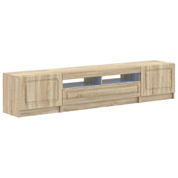 vidaXL 5-delige LED TV-kast Sonoma Eiken Bewerkt hout, Verzenden