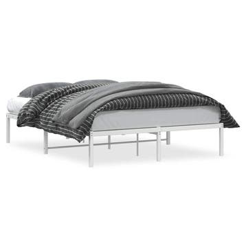 Bedframe 135x190cm | Retour deal | Knallerprijs, Gebruikt, Verzenden, Wit, Klassiek en tijdloos
