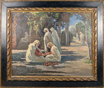 Rogelio López (1880-1927) - North African Market Scene