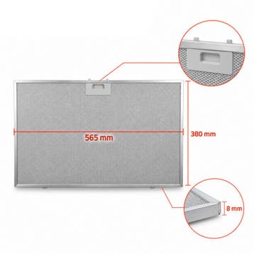 Ikea Metaalfilter 488000302744 565x380x8mm, Verzenden, Nieuw