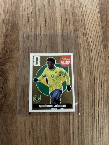 2026 Panini Gold Extra Sticker Vinicius Jr - 1 Sticker -, Collections, Autocollants