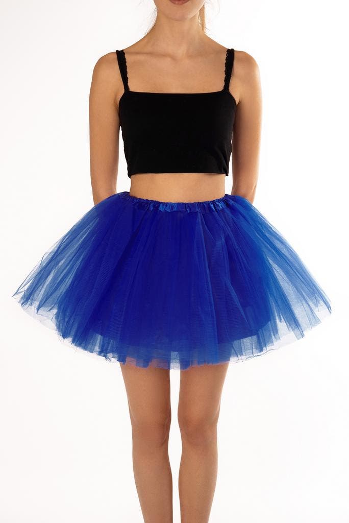KIMU® Tutu Konings Blauw Tule Rokje 68 74 80 86 92 98 Donker, Kinderen en Baby's, Carnavalskleding en Verkleedspullen, Meisje