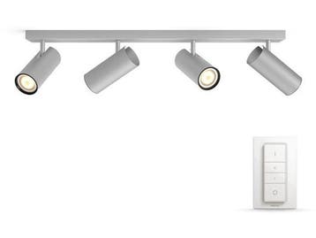 Philips Hue Buratto - Spotlamp - 4x GU10 LED - Wit (4-spot), Verzenden, Zo goed als nieuw