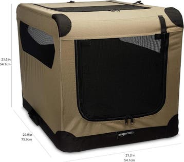 Amazon Basics opvouwbare reisbench hond 2 deuren M 76 cm, Ophalen of Verzenden, Nieuw