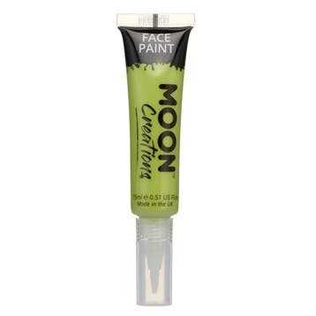 Moon Creations Face Paint with Brush Applicator Lime Green 1, Verzenden, Nieuw