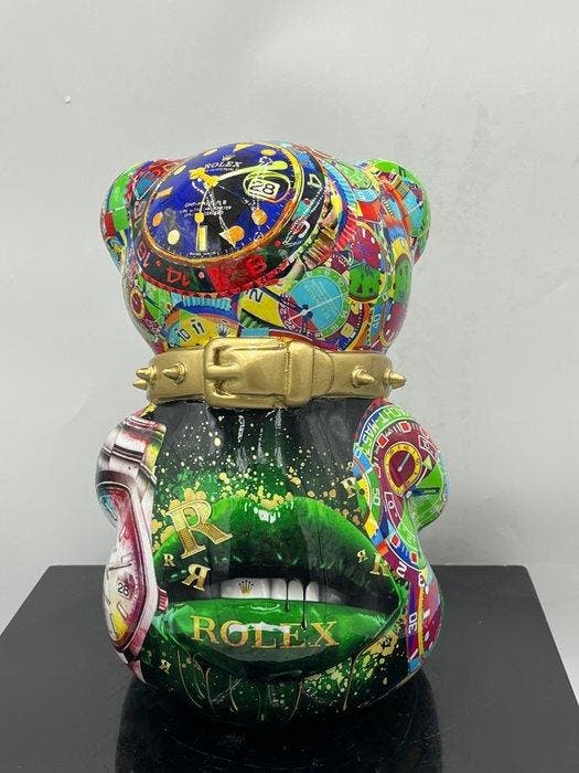 Naor - Bear rolex pop art, Antiquités & Art, Art | Objets design