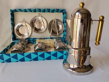 Set Caffè Vintage Anni 80: Moka VEV Viganò “Kontessa” 6