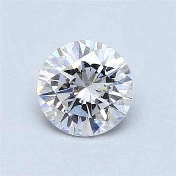 1 pcs Diamant (Natuurlijk) - 0.70 ct - Rond - D (kleurloos)