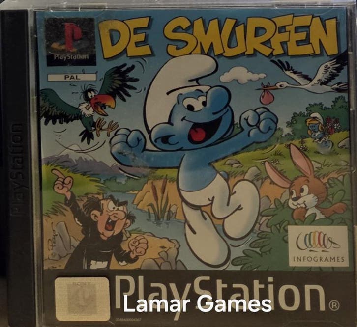 De Smurfen (ps1 tweedehands game), Games en Spelcomputers, Games | Sony PlayStation 1, Ophalen of Verzenden
