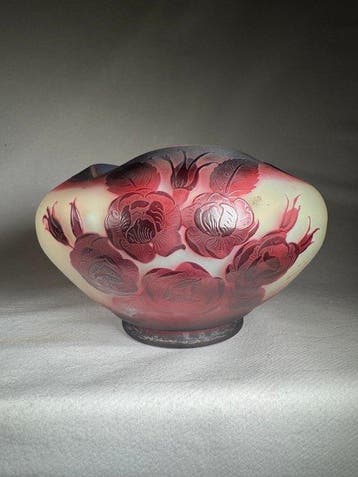 DArgental, Emile Gallé - Vase - Verre - Art Nouveau