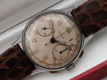 Angelus - Chronographe Bi-compax - 227161 - Heren -, Nieuw