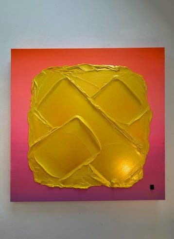 Sarah Schwarzl - Frequency NEON SKY (Frame included)