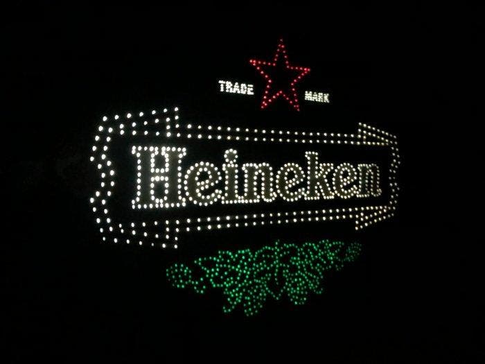 Rare Vintage 70s HEINEKEN Lager Beer Bar Advertising -, Antiek en Kunst, Antiek | Wandborden en Tegels