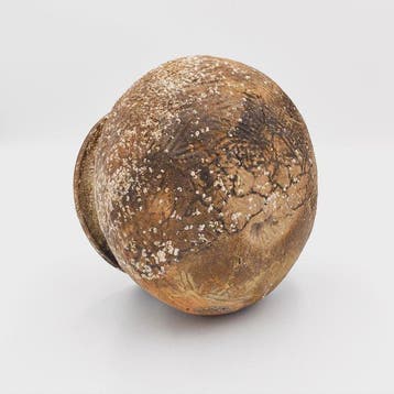 Chinois ancien Céramique marron Pot à huile médicinale