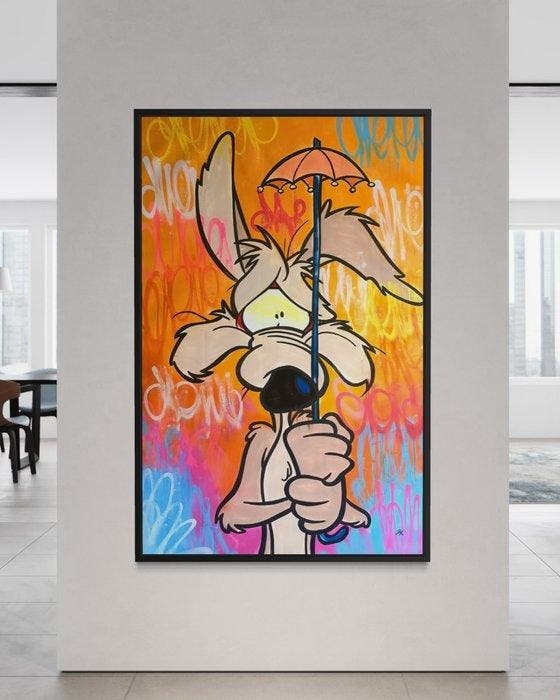 Gunnar Zyl - Wile E. Coyote - XXL, Antiek en Kunst, Kunst | Schilderijen | Modern