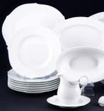 Meissen - Tafelservies (24) - Für 7 Pers. „Wellenspiel Weiss