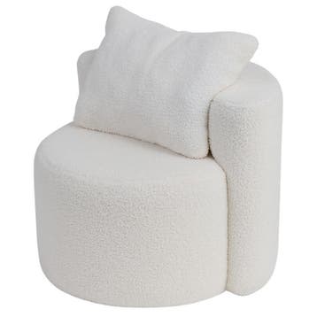 Fauteuil pour enfant avec coussin - blanc - 53 x 50 x 40 cm, Maison & Meubles, Verzenden, Neuf