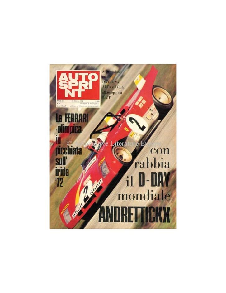 1972 AUTOSPRINT MAGAZINE 6 ITALIAANS, Boeken, Tijdschriften en Kranten, Ophalen of Verzenden