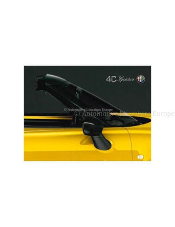 2015 ALFA ROMEO 4C SPIDER BROCHURE ENGELS, Boeken, Nieuw