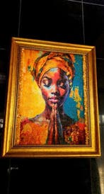 Baltisch amber – afbeelding in abstracte stijl - Barnsteen -