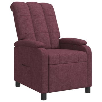 vidaXL Recliner Paars Stof, Huis en Inrichting, Fauteuils, Verzenden, Nieuw
