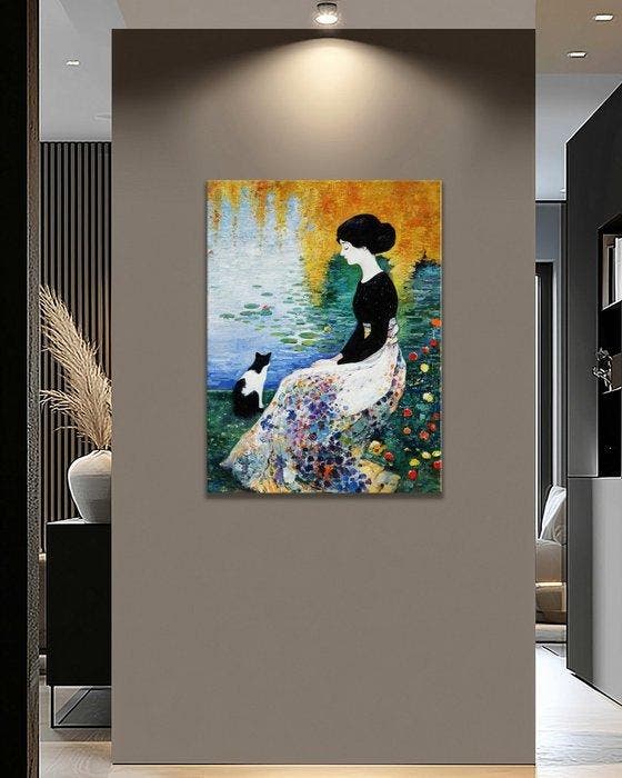 Pippo - Still Waters, Still Heart, Antiek en Kunst, Kunst | Schilderijen | Modern