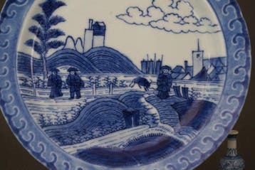 Kangxi (1662-1722) - Deshima Island or Scheveningen Plate,
