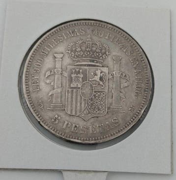Espagne. Amédée Ier. 5 Pesetas 1871*71 SDM (Sans prix de