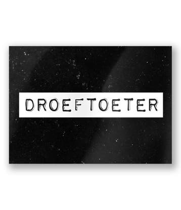 Wenskaart Droeftoeter 15cm, Verzenden, Nieuw