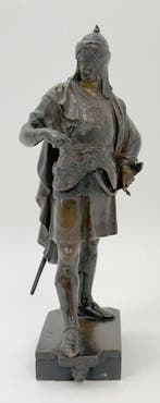 Emile Picault (1833-1915) - Beeld, moorse krijger - 25 cm -, Antiquités & Art