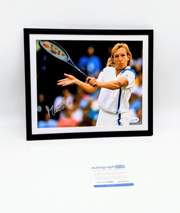 Martina Navratilova - Foto, Handtekening met certificaat van, Verzamelen, Overige Verzamelen