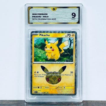 Pokémon Graded card - Pikachu 023 - 30th Anniversary –, Nieuw
