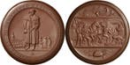 Braune Porzellanmedaille ohne Jahr (1949) Porzellanmedail..., Verzenden