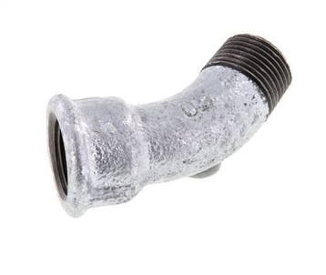 Raccord coudé 45deg R3/8 Mâle x Rp3/8 Femelle Fonte, Verzenden, Nieuw