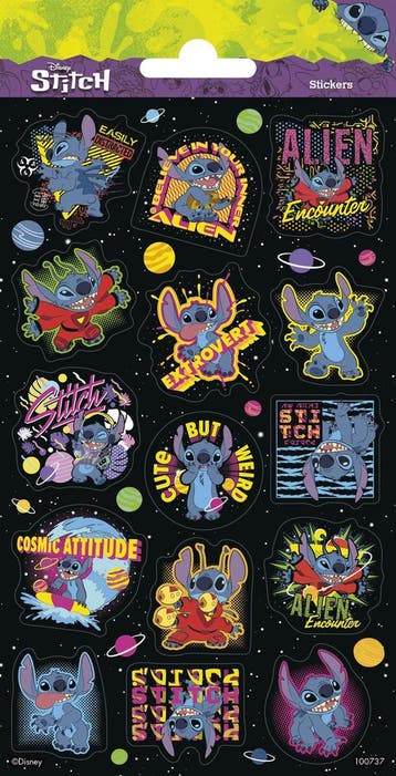 Disney Stickers Stitch Glitter, Verzenden, Nieuw